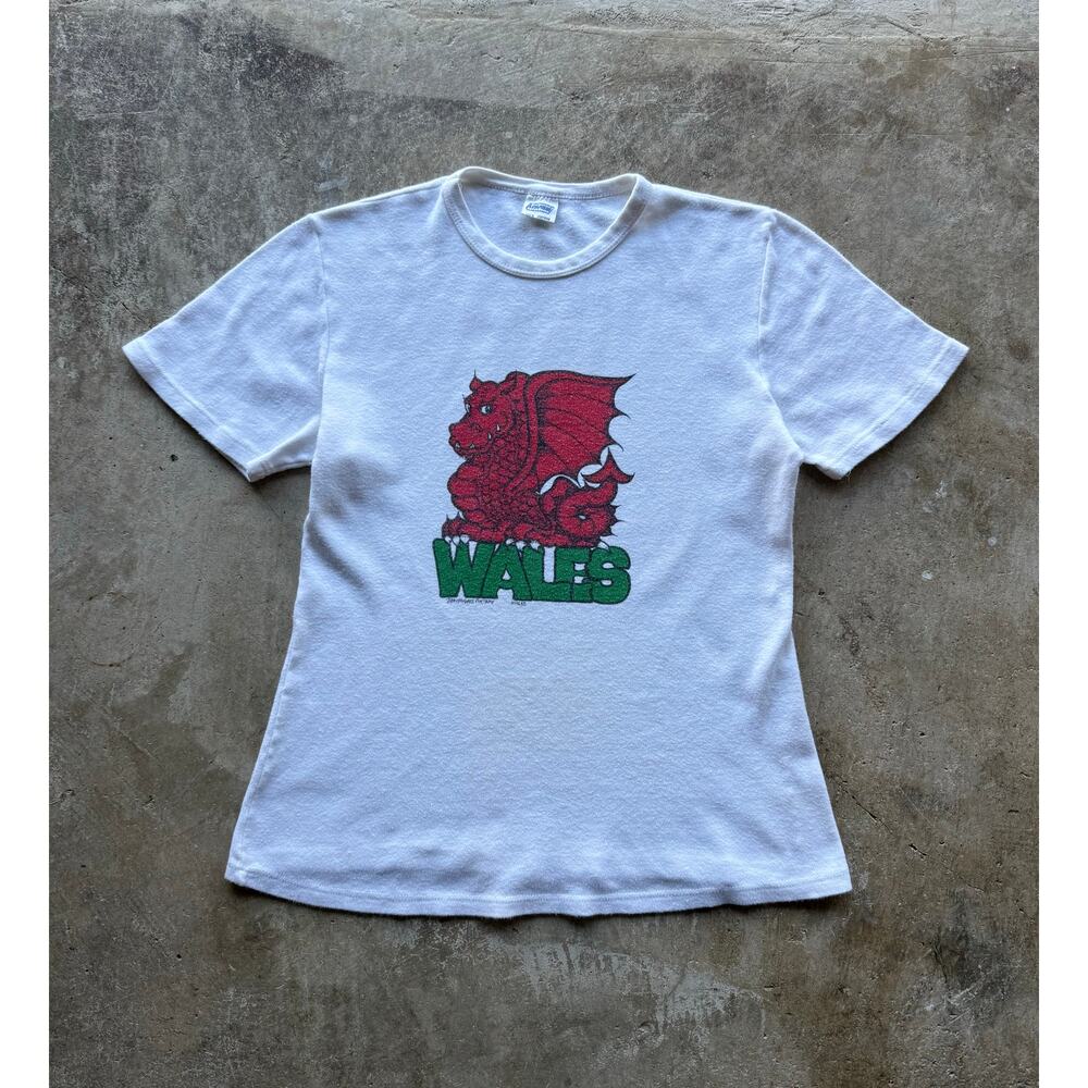 VTG 1970s 'Wales' John Hughes Groggs Pottery Promo Shirt Size Women's Medium